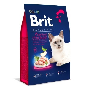 Brit Premium by Nature Cat Sterilized Chicken - Hrana uscata completa cu pui pentru pisici adulte sterilizate