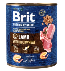 Brit Premium by Nature Lamb with Buckwheat - Hrana umeda cu miel pentru caini - Img 2