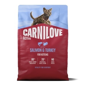 Carnilove Active Cat Dry Salmon & Turkey Kittens All Breeds – Hrana uscata pisoi, pisici gestante si care alapteaza de toate rasele, cu somon si curcan - Img 2