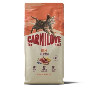 Carnilove True Fresh Cat Dry Beef Kittens – Hrana uscata pentru pisoi, cu vita