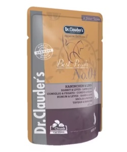 Dr. Clauder's Cat – Hrana umeda completa cu iepure si ficat pentru pisici adulte 100g