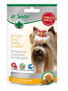 Dr Seidel Snack Beauty – Gustari cu Coada-Calului si Zinc pentru piele sanatoasa si blana stralucitoare la caini