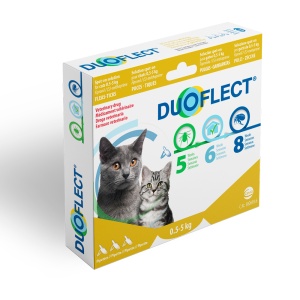 Duoflect 0.5-5 kg pentru pisici – Pipete antiparazitare externe purici si capuse, 3 pipete