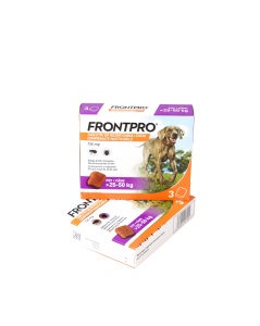 Frontpro 136mg – Antiparazitar extern pentru caini (25-50 kg) , 3 comprimate masticabile - Img 2