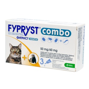 Fypryst COMBO Cat - Tratament pentru preventia infestatiilor cu purici si capuse la pisici 3 Pipete
