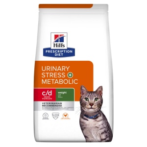 Hill's PD c/d Multicare Stress + Metabolic – Hrana dietetica cu pui pentru sanatatea urinara si controlul greutatii