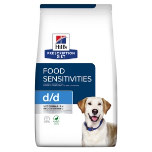 Hill's PD d/d – Hrana dietetica cu rata si orez pentru alergii alimentare si probleme dermatologice
