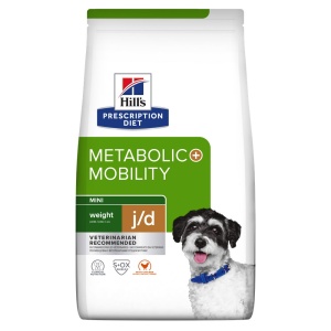 Hill's PD Metabolic + Mobility Mini cu Pui – Hrana dietetica cu pui pentru controlul greutatii si sustinerea articulatiilor