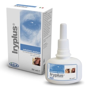 ICF Iryplus - Solutie Oftalmica pentru igiena zilnica a ochilor la caini si pisici, 50 ml