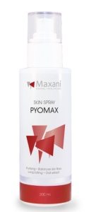 Maxani PyoMax Skin spray - Spray purificator dermatologic fara clatire pentru animale, 200 ml