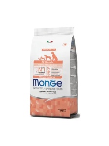 Monge Super Premium Puppy Salmon & Rice -Hrana uscata completa cu Somon si Orez pentru caini juniori de talie mica