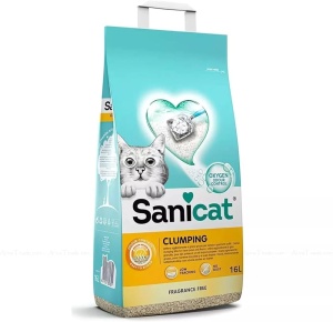 Sanicat Clumping Fragrance Free - nisip bentonita pentru pisici fara miros - Img 2