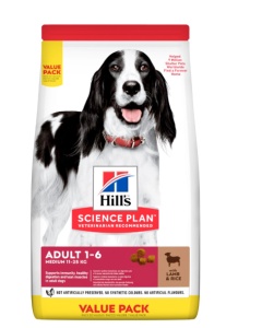 SP CANINE ADULT MED L&R 18 KG VALPK - Hrana uscata cu miel si orez pentru caini seniori de talie mare (5+ ani)