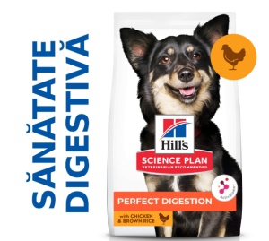 SP CANINE ADULT PERFECT DIGESTION S&M - Hrana uscata cu pui si orez brun pentru caini adulti de talie mica - Img 3