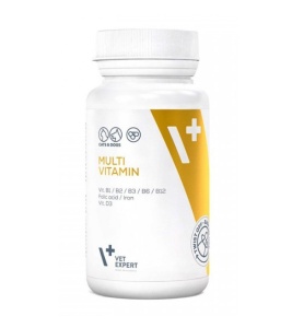 VetExpert Multivitamin Twist Off – Complex de vitamine si minerale pentru caini si pisici, 30 capsule