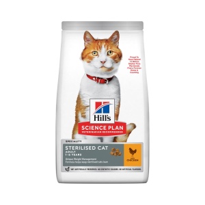1.5kg SP FELINE ADULT STERILISED CHK - Hrana uscata cu pui pentru pisici adulte sterilizate (1–6 ani)