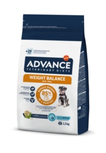 Advance Veterinary Diets Dog Weight Balance Mini – Hrana dietetica uscata pentru controlul greutatii pentru caini de talie mica 1.5kg