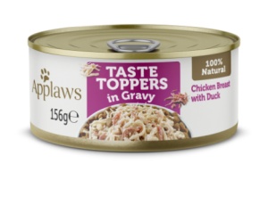 Applaws Dog Adult – Piept de Pui cu Rata in Gravy, hrana umeda complementara, 156g