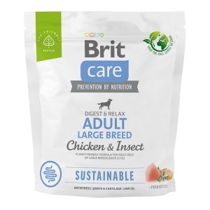 Brit Care Dog Sustainable Adult Large Breed - Hrana uscata cu pui si proteina de insecte pentru caini adulti de talie mare (peste 25kg)
