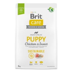 Brit Care Dog Sustainable Puppy - Hrana uscata cu pui pentru sustinere in crestere si dezvoltare pentru caini tineri