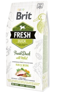 Brit Fresh Duck and Millet Active - Hrana uscata cu rata pentru caini activi - Img 2