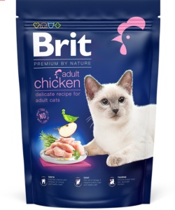 Brit Premium by Nature Cat Adult Chicken - Hrana uscata completa cu pui pentru pisici adulte - Img 2