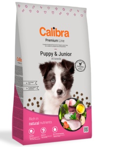 Calibra Dog Premium Line Puppy & Junior - Hrana uscata cu pui pentru pui caini juniori si femele gestante/lactante