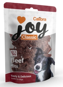Calibra Joy Dog Classic Beef Bits - Bucatele din carne de vita pentru caini, 80 g