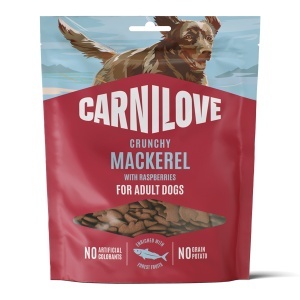 Carnilove Dog Crunchy Snack Mackerel & Raspberries – Recompense pentru caini cu macrou si zmeura, 200 g
