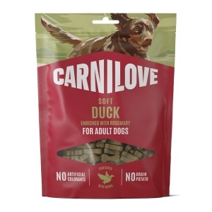 Carnilove Dog Soft Snack Duck & Rosemary – Recompense moi din carne de rata si rozmarin pentru caini, 200 g