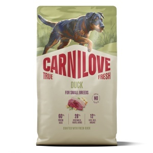 Carnilove True Fresh Dog Dry Duck Adult Small Breeds - Hrana uscata pentru caini adulti de talie mica, cu rata - Img 2