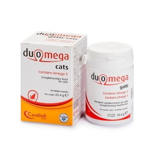 Duomega Cats 30 softgel capsules 500 mg – Suport antiinflamator si cardioprotector pentru pisici
