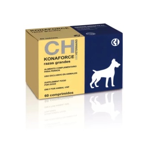 KONAFORCE R. GRANDES – supliment cu vitamina K3 pentru intoxicatii cu anticoagulante cumarinice la caini de talie mare, 60 comprimate