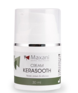 Maxani KeraSooth crema - Crema hranitoare si calmanta pentru piele uscata, aspra si ingrosata la animale, 30 ml
