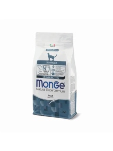 Monge Cat Adult Sterilised Trout Monoprotein 1.5kg - Hrana uscata completa cu pastrav pentru pisicile adulte sterilizate