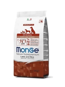Monge Super Premium Puppy Lamb & Rice All Breeds - Hrana uscata completa cu Miel pentru caini juniori de toate taliile - Img 2