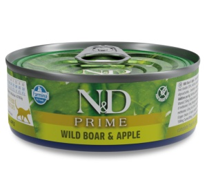 N&D Prime Mistret & Mar – Hrana umeda cu mistret pentru pisici adulte, 70g