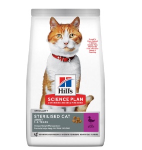 SP FELINE ADULT STERILISED DUCK - Hrana uscata cu rata pentru pisici adulte sterilizate