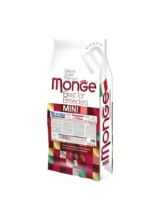 15 kg Monge Mini Lamb Puppy&Junior - Hrana completa uscata cu miel pentru puii si juniorii de caini de talie mica