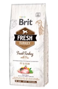 Brit Fresh Turkey and Pea Light Fit and Slim - Hrana uscata superpremium, completa, cu curcan proaspat si mazare pentru caini adulti cu activitate redusa, supraponderali sau seniori - Img 2
