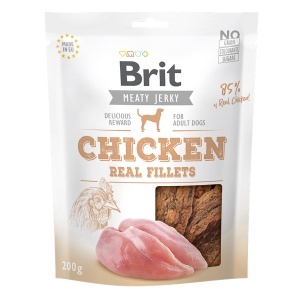 Brit Jerky Chicken Fillets - Recompense tip fileuri cu pui pentru caini adulti - Img 2