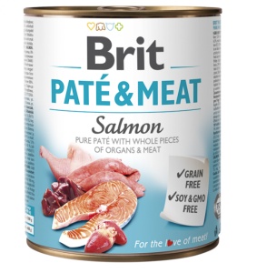 Brit Pate and Meat Salmon - Hrana umeda pentru caini cu somon - Img 2