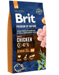 Brit Premium by Nature Senior S plus M - Hrana uscata completa cu formula pe baza de pui, destinata cainilor seniori (7+ ani) de talie mica si medie (1–25 kg) - Img 3