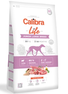 Calibra Dog Life Junior Large Breed Lamb - Hrana uscata cu miel pentru caini juniori de talie mare