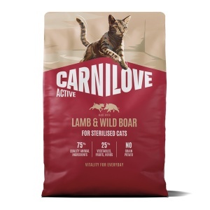 Carnilove Active Cat Dry Lamb & Wild Boar Sterilised Adult All Breeds – Hrana uscata pentru pisici adulte sterilizate, cu miel si mistret - Img 2