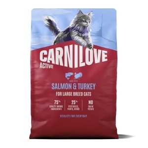 Carnilove Active Cat Dry Salmon & Turkey Adult Large Breeds – Hrana uscata pentru pisici adulte de talie mare, cu somon si cucan - Img 2