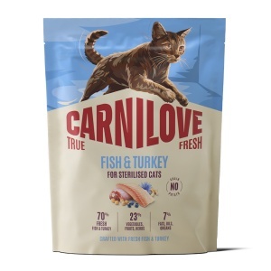 Carnilove True Fresh Cat Dry Fish & Turkey Sterilised Adult All Breeds – Hrana uscata pentru pisici adulte sterilizate, cu peste si curcan - Img 2