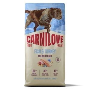 Carnilove True Fresh Dog Dry Fish & Turkey Adult All Breeds - Hrana uscata pentru caini adulti de toate taliile, cu peste si curcan