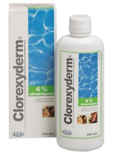 Clorexyderm Sampon 4% - Sampon antiseptic pentru igiena pielii (piodermatite bacteriene sau micotice),250ml