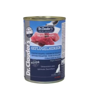 Dr. Clauder's Selected Meat – Hrana umeda premium cu inimi si pui pentru caini adulti - Img 1